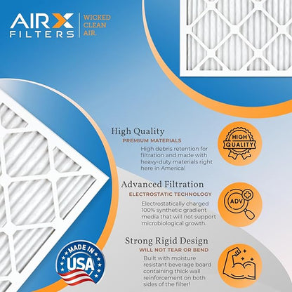 AIRX FILTERS WICKED CLEAN AIR. 12x25x1 Air Filter MERV 11 Electrostatic Pleated - Image 4