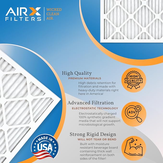 AIRX FILTERS WICKED CLEAN AIR. 20x24x1 Air Filter MERV 11 Electrostatic Pleated - Image 4
