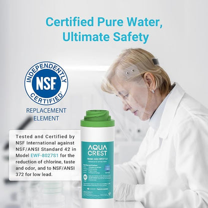 AQUA CREST FQK2J Under Sink Water Filter, Replacement - Image 4