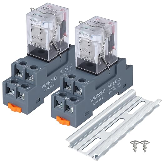 Electromagnetic Power Relay, 8-Pin 10 AMP 110V/120V AC Relay Coil by VAMRONE