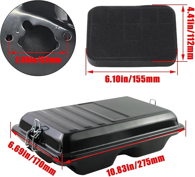 5500 Watt Generator Air Filter/Air Housing Filter Assembly for5500 6000 6500 - Image 2