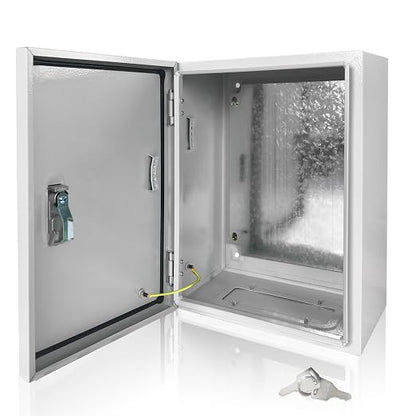 Electrical Box 20 x 16 x 6 Inch Indoor Outdoor Electrical Enclosure Box Steel by Fsehyue