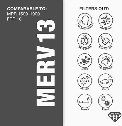 Aerostar 10x10x1 MERV 13-6 Count - Image 3