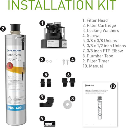 Pentair Everpure PBS-400 Drinking Water System, Includes Filter Head, Filter - Image 5
