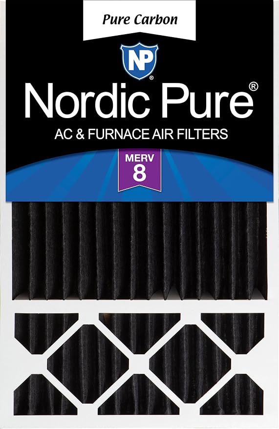 Nordic Pure 16x25x5 Honeywell/Lennox Replacement Odor Reduction Merv 8 Filter 1 by NordicPure