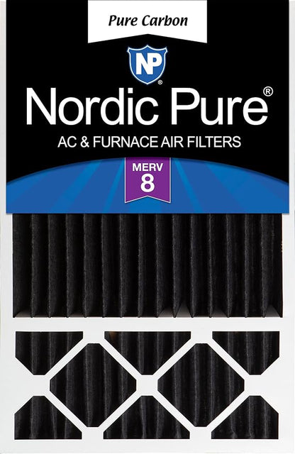 Nordic Pure 16x25x5 Honeywell/Lennox Replacement Odor Reduction Merv 8 Filter 1 by NordicPure
