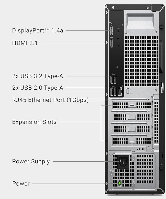 Dell Pro Slim QCS1250 Business Desktop, New OptiPlex Version, Intel Core i7-14700(20 Core, 28 Threads), 16GB DDR5 RAM, 512GB PCIe SSD, Ultra-Quiet Design, Dual 4K Monitor Support, USB-C, Windows 11