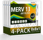 8x8x1 Air Filter MERV 13, HVAC/Furnace AC Filter Replacement, Dust by Komashr