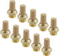 Wealrit 10 PCS Pneumatic Exhaust Mufflers, 1/8" Male Thread Hex Copper Air by Wealrit