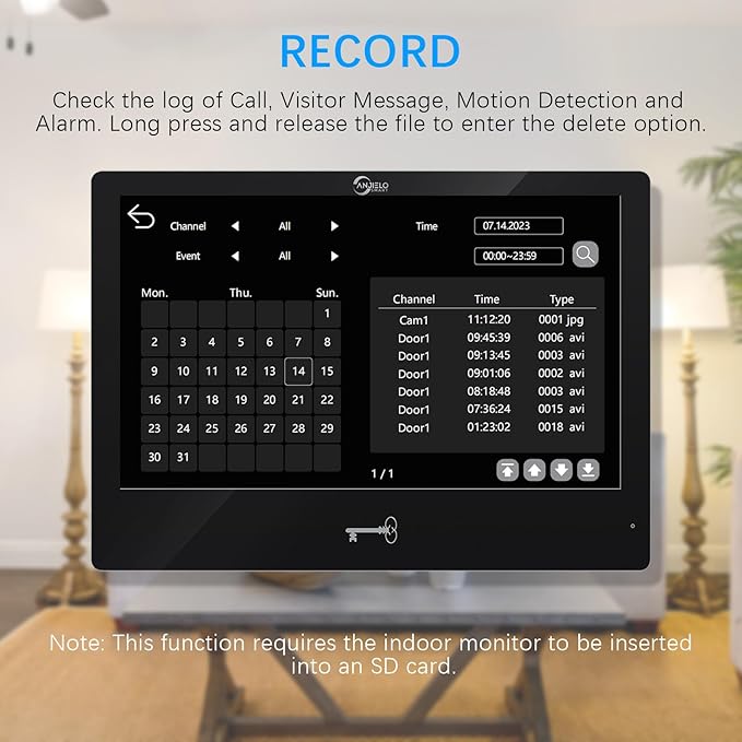 Wired Video Apartment Intercom System,Door Phone Kit,10 Inch Touch Monitor with 1080P HD Doorbell Camera,Supporting Motion Detecting 5 in 1 RFID Card Unlcking for Home Villa (1 Doorbell + 3 Monitor)