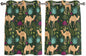 2 Panel Kitchen Cafe Curtains, Retro Desert Camel Sunlight Filtering Nature Air by Hokiten