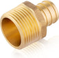 50-Pack EFIELD 3/4-inch Pex Crimp Fittings, 3/4 Inch x 3/4 Inch NPT Male NPT by EFIELDPEXTUBING