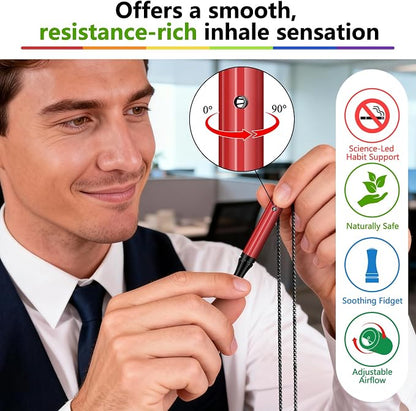 ASTOFLI Breathing Necklace for Anxiety Relief – Flavored Air Breathe Necklace - Image 3