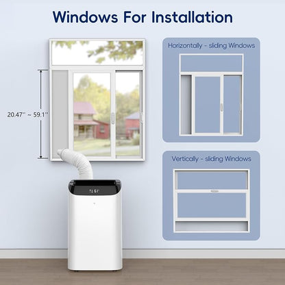 14000 BTU Portable Air Conditioners, Dehumidification, Sleep Mode - Image 8