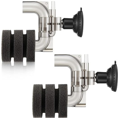 Riakrum 2 Pieces Mini Aquarium Single Sponge Filter Submersible Foam Filter by Riakrum
