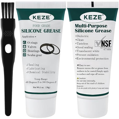 KEZE Food Grade Silicone Grease Pool Lube Tube O Rings Lubricant by KEZE