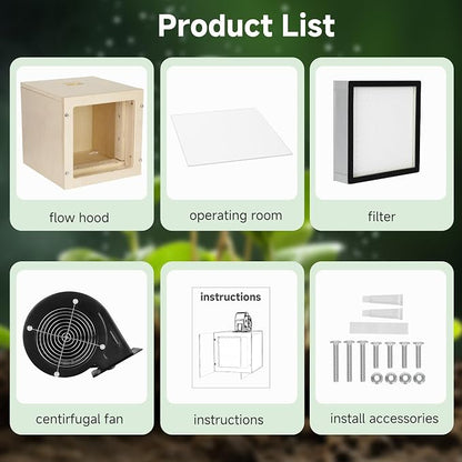 Vikua 12"x12" HEPA Horizontal Laminar Flow Hood Suitable - Image 7