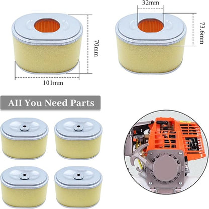 6Pcs/lot Air Filter Element for HONDA GX160 GX200 GX 160 200 5.5-6.5HP Small - Image 2
