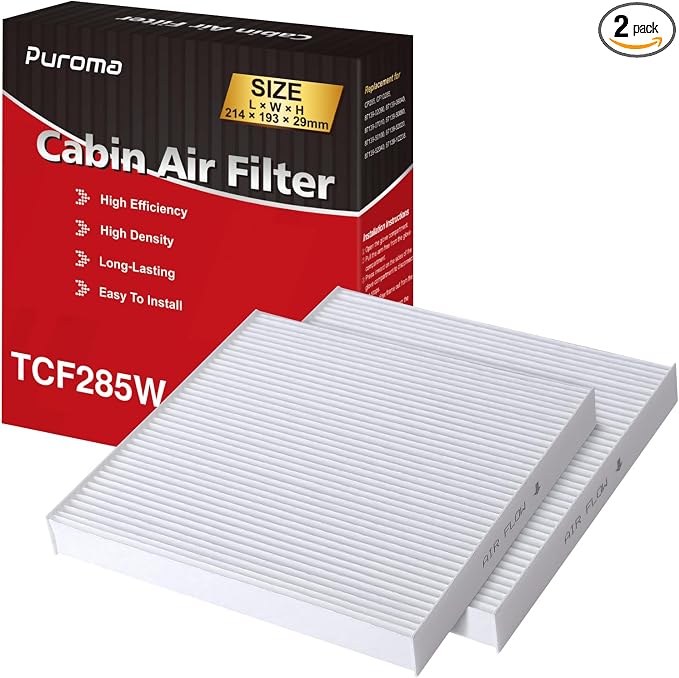 Puroma 2 Pack Cabin Air Filter by Puroma