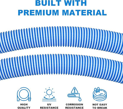 Poolvio Pool Vacuum Hose 26 Feet, 1.5 Inch Cuffs, Compatible - Image 6