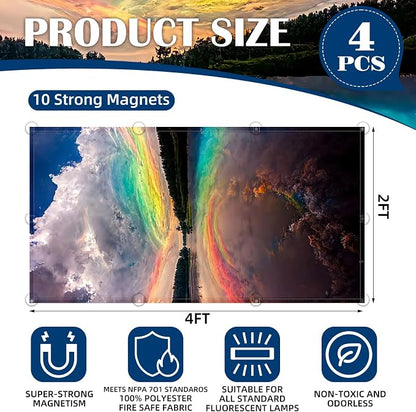 4 Pcs Fluorescent Light Covers - Image 2