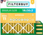 Filterbuy 14x14x2 Air Filter MERV 11 Superior Pet & Allergy Defense, by Filterbuy