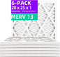 20x25x1 MERV 13 Pleated Air Filter MPR 1900 & FPR 10, Furnace Air Filters by Qingzhug