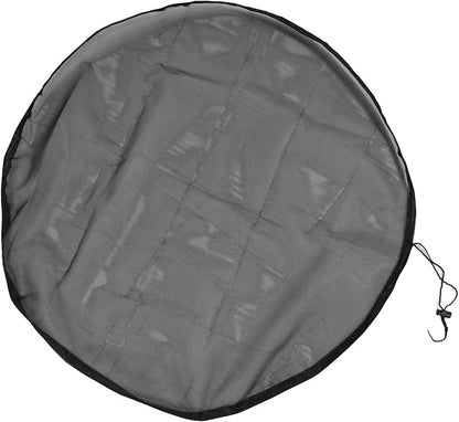 Rain Mesh Cover, Mesh Cover for Rain Barrels, Drawstring Leaf Filter Water - Image 6