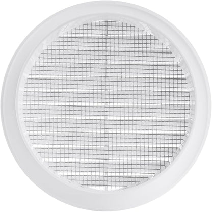 White 5" Inch Round Ventilation Grille - Image 2