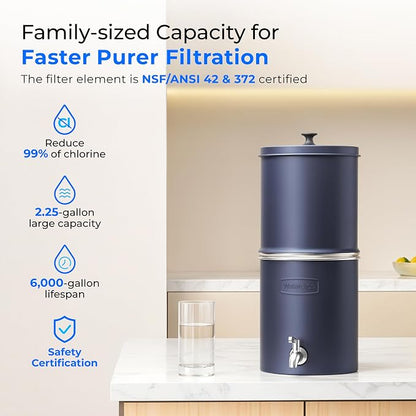 Waterdrop 2.25G Gravity Water Filter System, NSF/ANSI 42&372 Standard, - Image 2