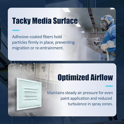 GardFre Filter Paint Spray Booth Tacky Intake Air Filter Panel, MERV 7 - Image 5
