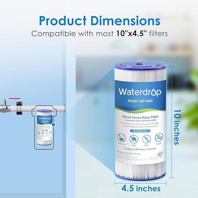 Waterdrop W50PEHD Whole House Water Filter, Replacement - Image 4