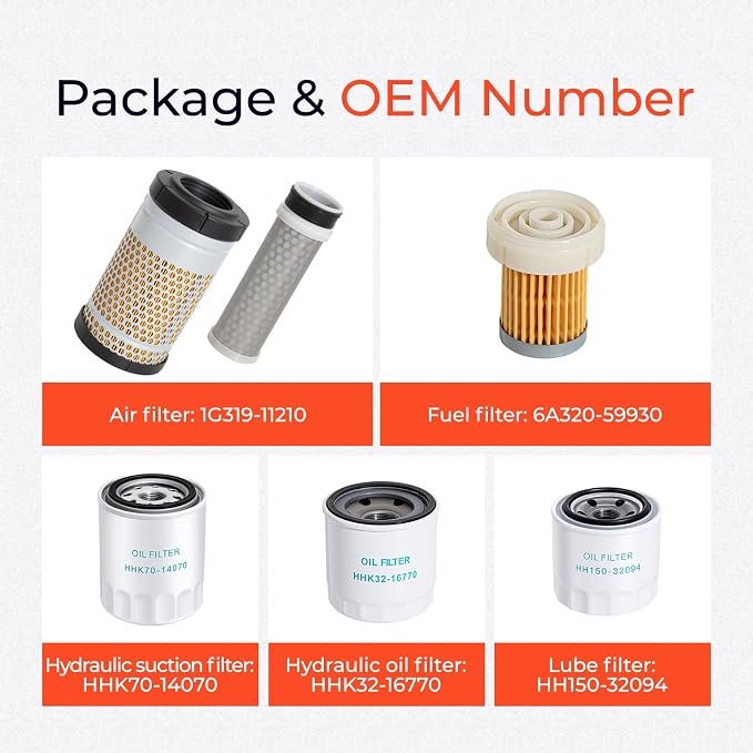 77700-05389 Kubota RTV Maintenance Filter Kit Compatible - Image 3