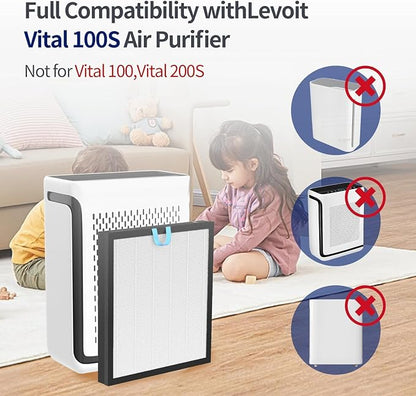 Vital 100S Replacement Filter for LEVOIT Vital 100S and 100S-P Air Purifier - Image 2