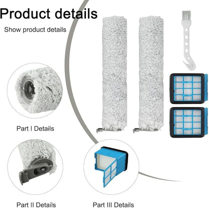 Replacement Roller Brush and Washable Filter Kit Compatible - Image 7