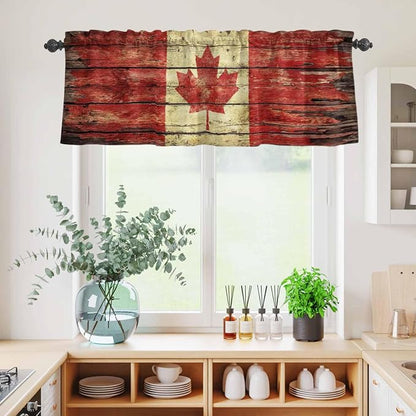 Kitchen Curtains Tiers and Valance Set of 3, Canada Light Filtering Window - Image 4