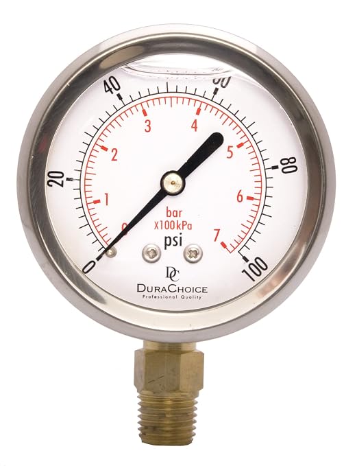 2-1/2" Oil Filled Pressure Gauge by DirectMaterial