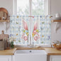 Easter Kitchen Curtains 45 Inch Long 2 Panel Set, Rod Pocket Window Treatment by Unknown