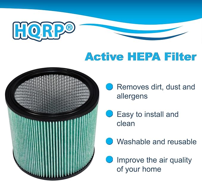 HQRP High Efficiency H14 HEPA Cartridge Filter 2-pack Replacement - Image 3