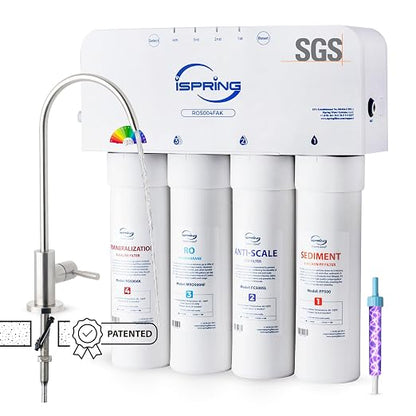 iSpring RO5004F-AK Alkaline Reverse Osmosis Water Filter by iSpring