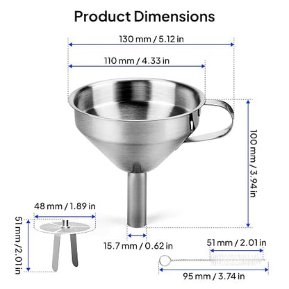 ELEGOO 3D Stainless Steel Funnel, Resin Metal Funnel Filter Cup - Image 5