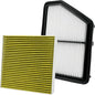 2PCS Cabin Engine Air Filter Kits JM802 JM2205 Fits by Capume