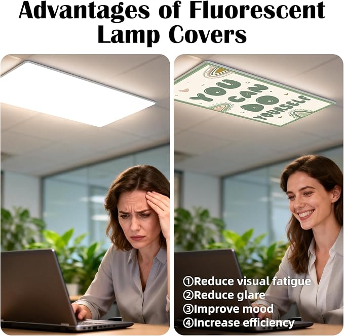 4 Pcs Fluorescent Light Covers - Image 4
