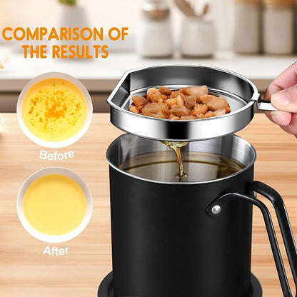 Chihee Grease Container Stainless Steel Bacon Grease Saver - Image 3