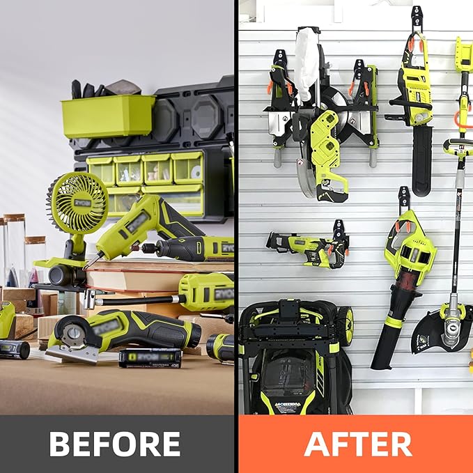 CRXCRC 6-Pack Small Square Heavy Duty Garage Hooks, Ideal for Hanging Ladders, Bikes, Tools, Garage, Garden, Basement, Shed, Utility Room Storage (Orange)