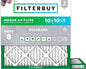 Filterbuy 10x10x1 Air Filter MERV 8 Essential Dust & Allergy Defense, by Filterbuy