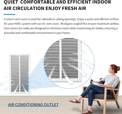 12x24 Return Air Grille, Air Return Vent Cover, Flat Vent Cover, Rejillas De - Image 7