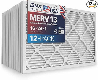 BNX TruFilter 16x24x1 Air Filter MERV 13 by BNX