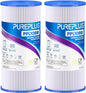 PUREPLUS 50 Micron 10" x 4.5" Extra Coarse Pleated Sediment Filter by PUREPLUS