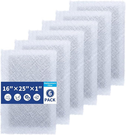 16x25 Replacement Filter Pads Compatible by PZHARQG